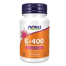 Витамин Е NOW E-400 Mixed Tocopherols   (50 softgels)