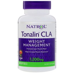 БАДы для мужчин и женщин Natrol Tonalin CLA 1200 мг  (60 капс)