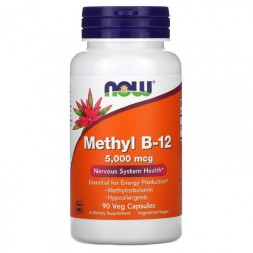 Комплексы витаминов и минералов NOW Methyl B-12 5,000mcg  (90 vcaps)