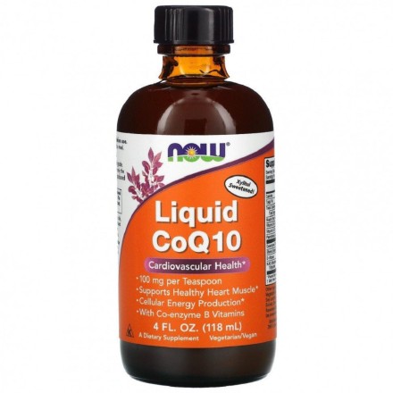 Коэнзим Q10  NOW CoQ10 Liquid   (118ml.)