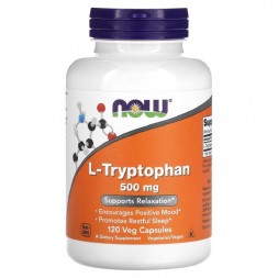 БАДы для мужчин и женщин NOW L-Tryptophan 500 мг  (120 капс)